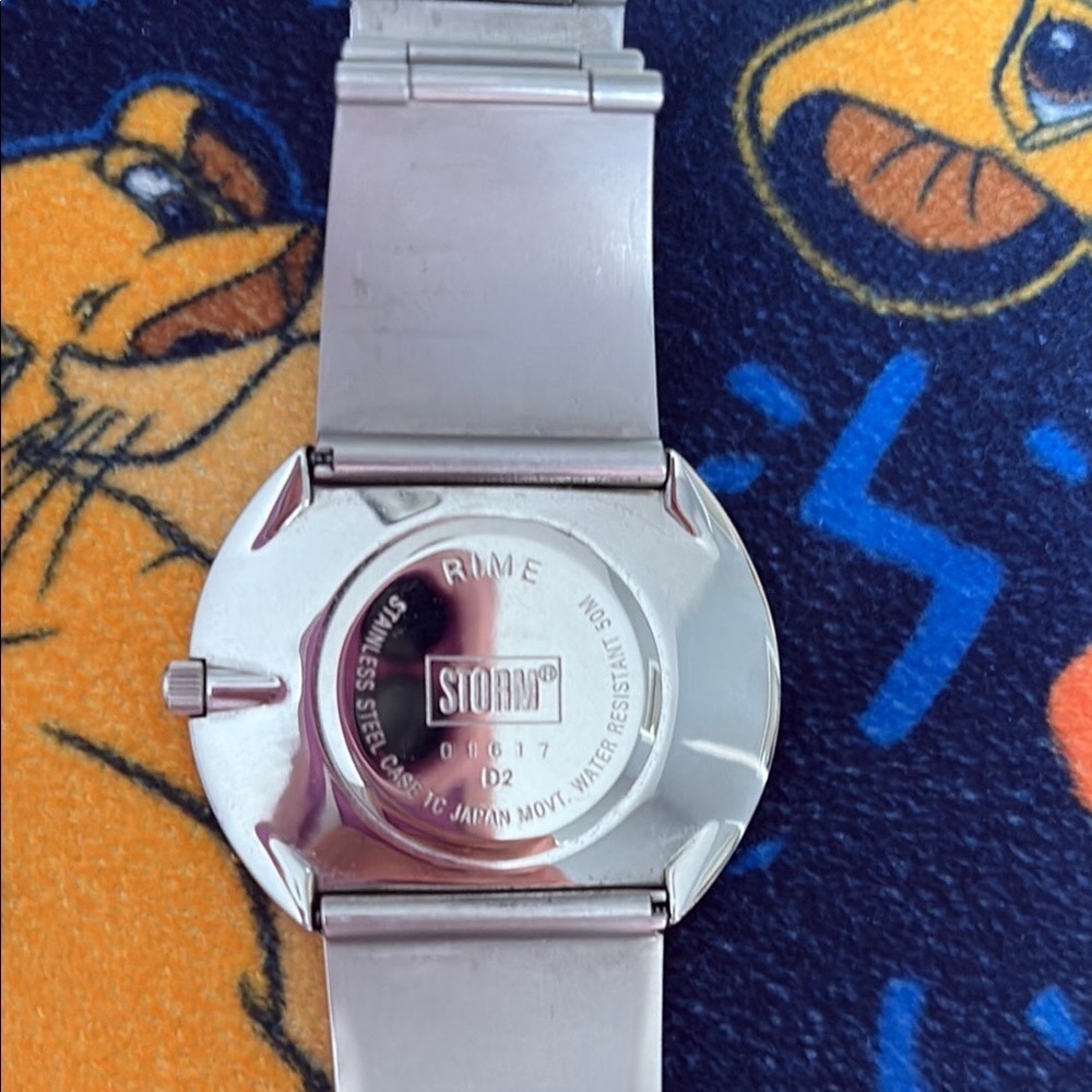 Storm Black and Silver Watch with Minimalist Circular Display - Picture 4 of 5